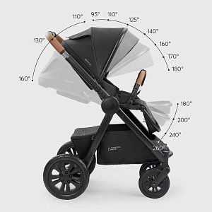 Коляска Happy Baby 2 в 1 "Mommer pro", черная